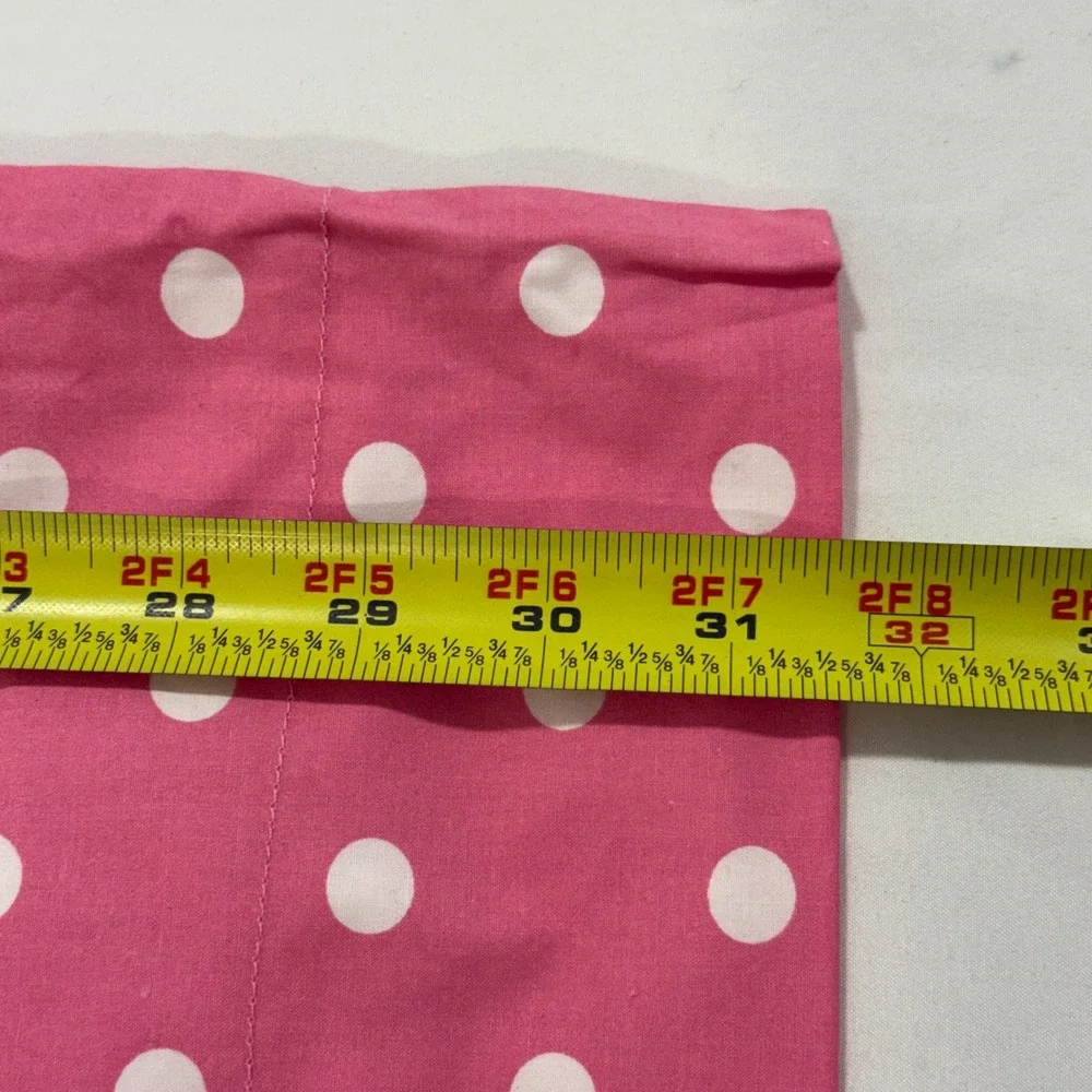 PBteen Pink Polka Dot Pillowcase Standard 100% Cotton Made in USA Vintage 2006